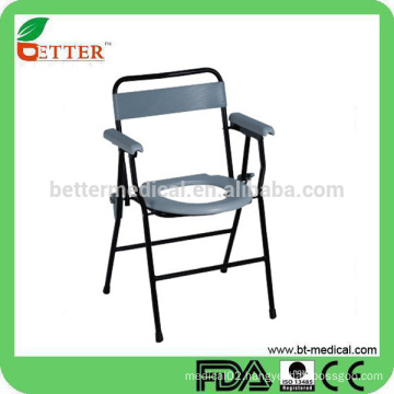 Cheap steel powder coated commode chair